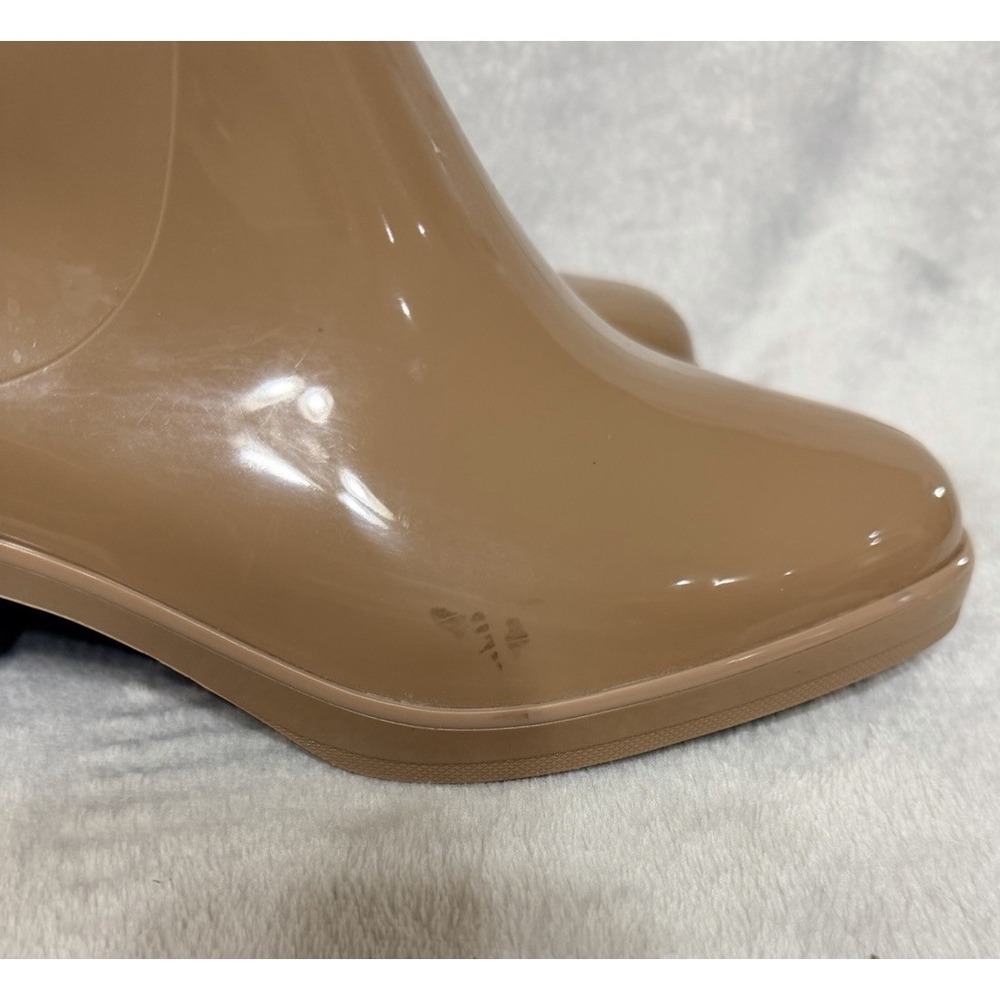 Kate Spade Puddle Rain Boots Size 10 Boots Beige Block Heels rubber - Picture 4 of 9